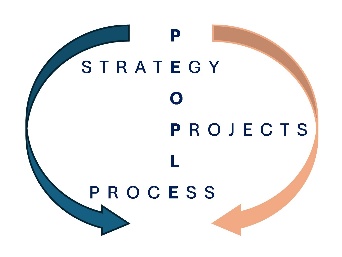 Summit4 Romania model: Strategy and People connected to Projects and Process in a continuous loop